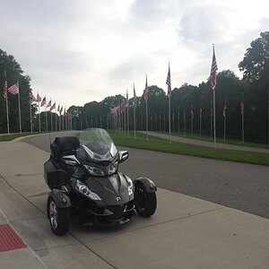 Bike at Fort Custer National Cemetary