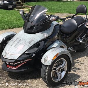 Wrap your Spyder with our Dirty Air Craft Metal kit