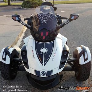 KM Edition  frunk insert kit produced in matte Black along with optional carbon fiber accents & Bellerdine spiders.