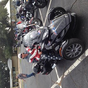 My bike & a happy patriot@ vets 4vets '14