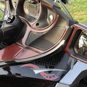 Cosmos Burgundy with Red/Black carbon fiber dash kit