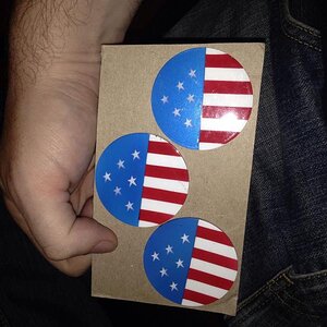 Emblem covers gave to me by equally patriotic stranger @ spyderfest '15.  THX