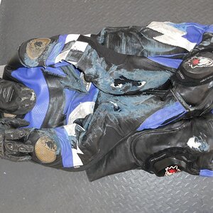 160 mph crash at Maxton, NC Land Speed Racing on abondoned military airstrip---visor fogged up tight--panic overv braked :-(