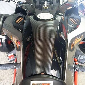 F3 tank protectior Carbon Fiber