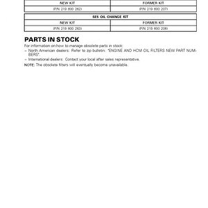 New Oil Filter Information a Page 3
