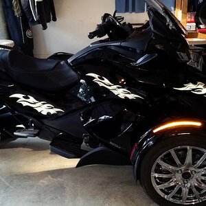 si758 3D chrome reflective.  Get noticed when you ride at night for that added safety.  WrapMySpyder.com