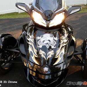 si758 chrome reflective with our Rockin Panda graphics