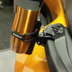 Rear clamp on cup holder from Drinks2go.com