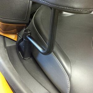 Passenger armrests from Cruiser Customizing. Com  Was purchased as chrome, had to powder coat it black