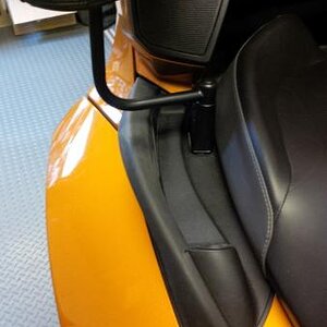 Passenger armrests from Cruiser Customizing. Com  Was purchased as chrome, had to powder coat it black