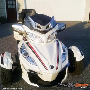 Break Stripe Red - Carbon Fiber