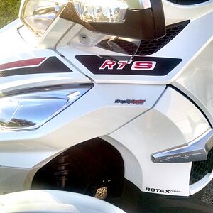 Spyder RT Break Stripe Red - Carbon Fiber