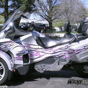 Tribal Flame Purple 1