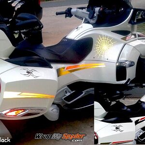 Reflective Red / Black Break Stripe kit