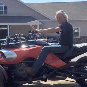 Coming home on trailer my son Jim on F3