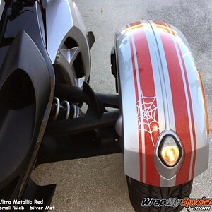 GT Racing stripe Classic Fender  UM RED color