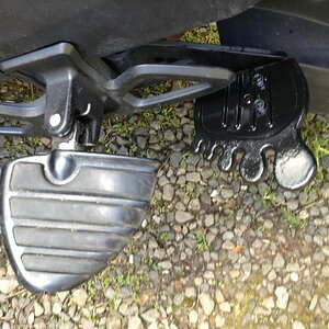 Original foot brake too small, so hubby fixed it!