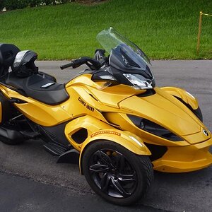 Getting set up to head out to ride