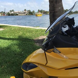 Riding around Fort Lauderdale