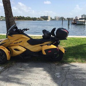 Riding around Fort Lauderdale
