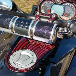 F3 Black Red Carbon Fiber dash