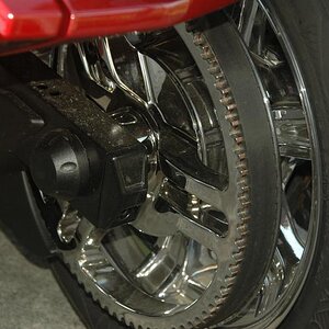 DSC 0340 Chromed Rear Sprocket & Rim