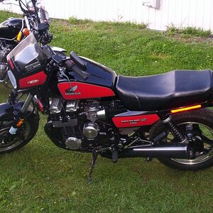 The second most fun-riding bike ever. This bad boy is a 1985 Honda 750 Nighthawk S. Very few of these remain running (stock) & on the road. Honda only
