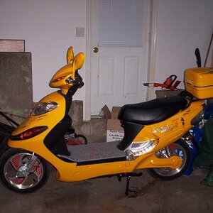 Just HAD to put  this in! I bought this for my son, who, at the time, wasnt old enough to ride & got jealous...so here was his alternative! He rode th