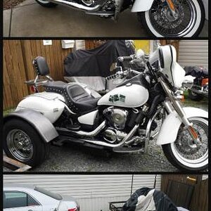 Casey collage. My 2009 Kawasaki Vulcan. Over the years, due to a motorcycle accident (which caused the transformation from my 07 to my 09 to look simi