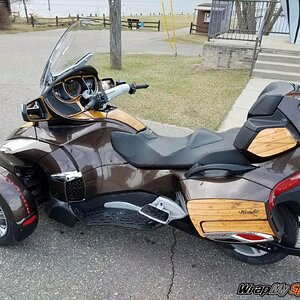 Woody Panels saddle bag speaker