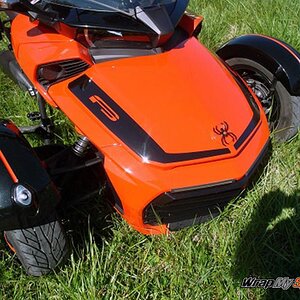 Gloss Black F3 Leblanc racing stripes