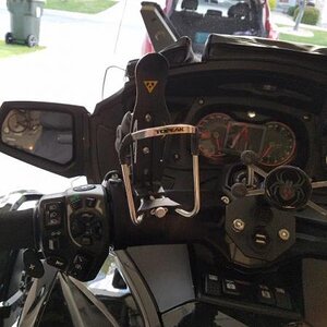 drink holder shot before i moved it to front of the handlebars