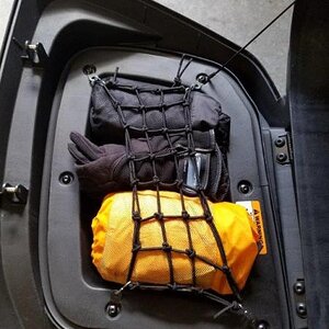 other side saddle bag cargo net