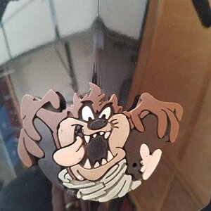 I'm a taz man, on my bikes, boats , vehicles somewhere