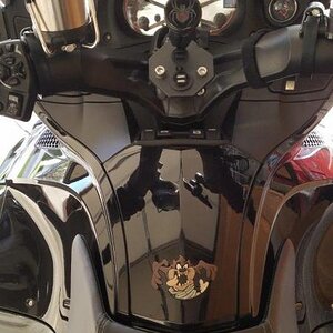 front overall shot, notice the spider decal on center of dash where BRP one was