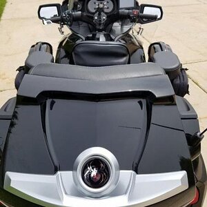 back spider in BRP hole and back shot of bike