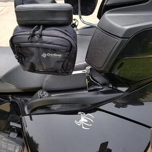 passenger arm rest with my $7.00 storage pouchs