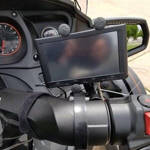ram mount/clamp style with 1" ball mount for GPS