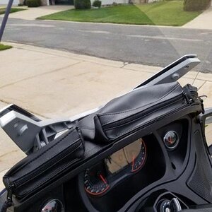 left side of tri-pouch