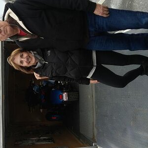 ST loaded in the trailer