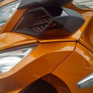 Air intake vents installed