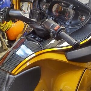 Carbon Fiber dash kit from Wrap My Spyder