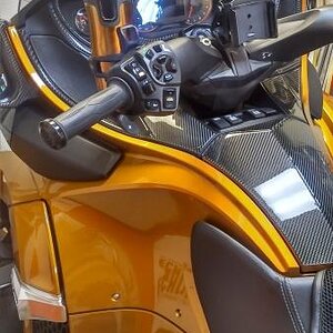 Carbon Fiber dash kit from Wrap My Spyder