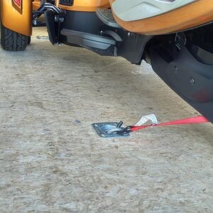 Spyder anchored to the floor