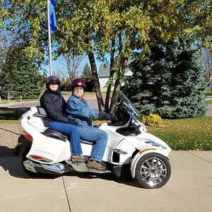 David and Sharon heading out for first couple ride 22 Oct 2016