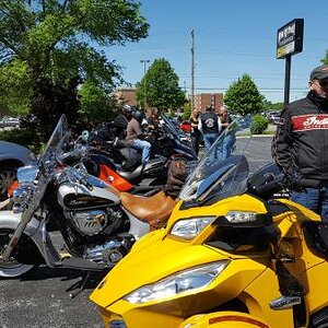 Parking lot at PitBull Powersports