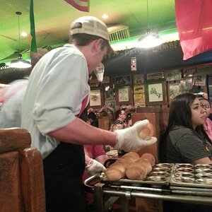 Throwing rolls at Lamberts