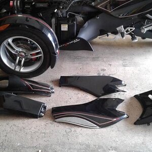 1.  Panels I removed to do the install