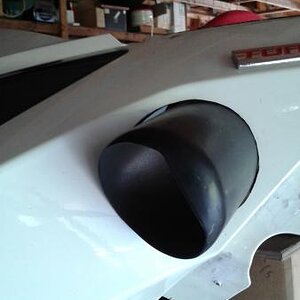 This is a Pic of my 3 in. air intake for the 1330 RT ... All the OEM Air Intake plastic has been re-moved ...the pipe goes directly into the stock air