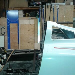 Body has been moved forward about 14 inches ...... not quite there yet ....more to move